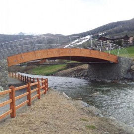 Ponti pedonali in legno a Livigno